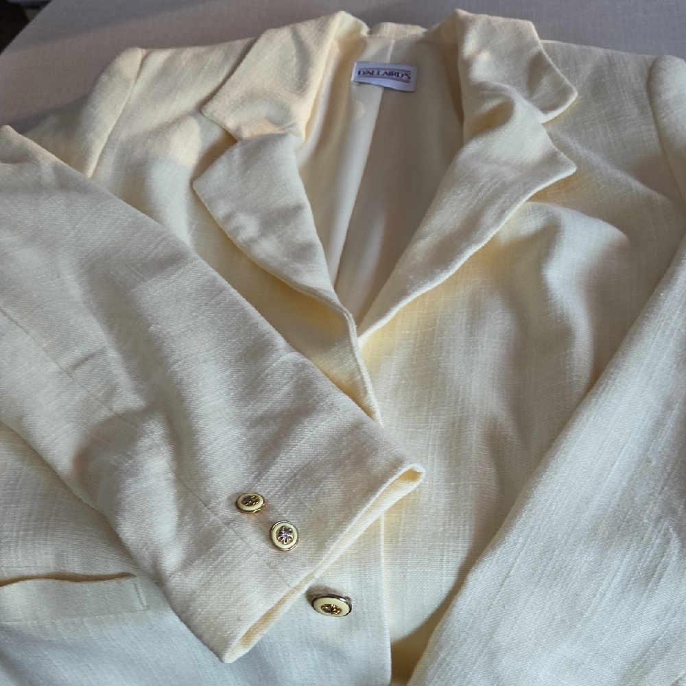 D'Allairds VINTAGE Light Yellow Blazer ptp 21